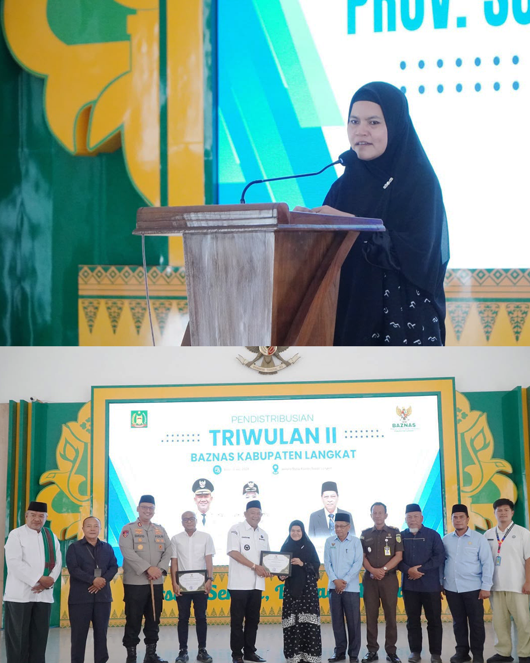 Fatimah, M.Pd Terima Penghargaan BAZNAS Langkat Sebagai Anggota DPR Sadar Zakat